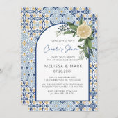 Arch Citrus Lemon Amalfi Positano Couples Shower Kaart (Voorkant / Achterkant)