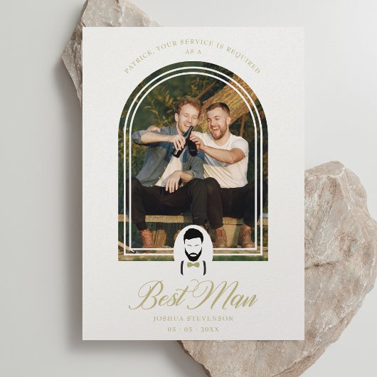Arch Effect Best Man Funny Weduwen Eenvoudig Voors