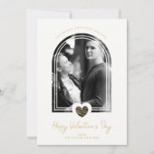Arch Effect Black Heart Happy Valentine's Day Save The Date (Voorkant)