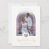 Arch Effect Paars Heart Happy Valentijndag Save The Date (Voorkant)