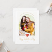 Arch Effect Red Heart Friends Happy Galentine's  Kaart (Voorkant / Achterkant in situ)