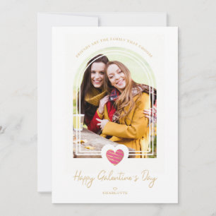 Arch Effect Roze Hartsvrienden Happy Galentine Kaart