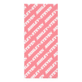 Arch en zonnestralen roze groovy bruiloft menukaar reclamekaart (Achterkant)