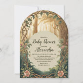 Arch Enchanted Forest  Baby Shower Kaart (Voorkant)