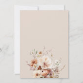 Arch Fall Wedding Uitnodigen | Blush & Herfst Bloe Kaart (Achterkant)