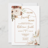 Arch Flora Boho Pumpkin Housewarming Party Kaart (Voorkant)