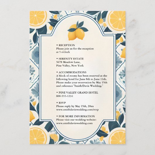Arch Food Fun Fruit Limoen Citroen Militaire Bruil Informatiekaartje (Voorkant)