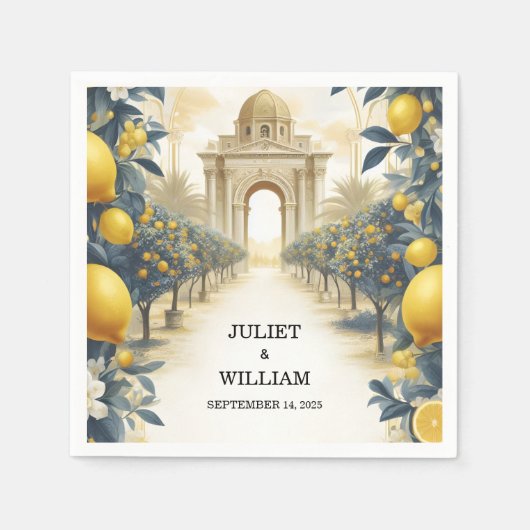 Arch Food Fun Fruit Limoen Citroen Militaire Bruil Servet (Voorkant)