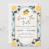 Arch Food Fun Fruit Limoen Lemon Bruiloft Save The Date (Voorkant)