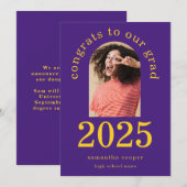 Arch Foto 2023 Afstuderen Paars Afstuderen Aankondiging (Voorkant / Achterkant)