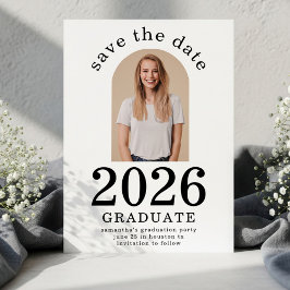 Arch Foto Afgestudeerde 2026 Diploma-uitreikingsfe Save The Date