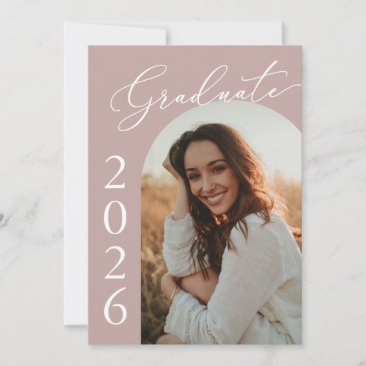 Arch Foto Afstudeerfeest Uitnodigen aankondiging (Voorkant)