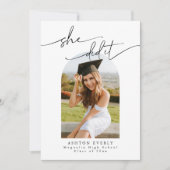 Arch Foto Afstudeerfeest Uitnodigen aankondiging (Voorkant)