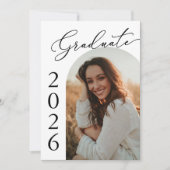 Arch Foto Afstudeerfeest Uitnodigen aankondiging (Voorkant)