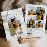 Arch Foto Afstudeerfeest Uitnodigen aankondiging<br><div class="desc">Dit is een moderne minimalistische huwelijksaankondiging en feestuitnodiging met ruimtes voor uw eigen speciale foto's en een elegant lettertype. Alle kleuren zijn bewerkbaar. // Voor overeenkomende design, zoek "OLIVIA" in de Sincerely By Nicole Zazzle winkel. * Als u van dit ontwerp houdt maar het niet beschikbaar voor iets ziet u...</div>