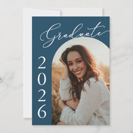 Arch Foto Afstudeerfeest Uitnodigen aankondiging (Voorkant)