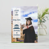Arch Foto Grad Feest Uitnodiging 2026 (Staand voorkant)