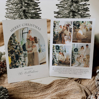 Arch Foto Kerst Kaart met Fotocollage