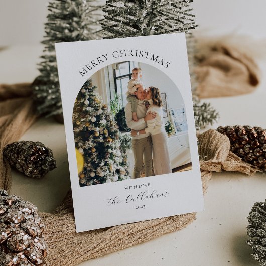 Arch Foto Kerst Kaart met Fotocollage