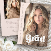 Arch foto licht blush roze retro afstudeerder afst aankondiging