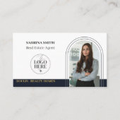 Arch Foto Logo & QR Code Makelaar | Vastgoed Visitekaartje (Voorkant)