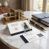 Arch Foto Logo & QR Code Makelaar | Vastgoed Visitekaartje