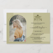 Arch Foto RN Verpleegkundige Geneeskunde Caduceus  Kaart (Voorkant)