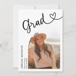 Arch-foto-script met hartelijke afstudeerfeest kaart