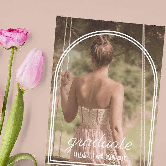 Arch Frame Graduation Announcement Aankondiging
