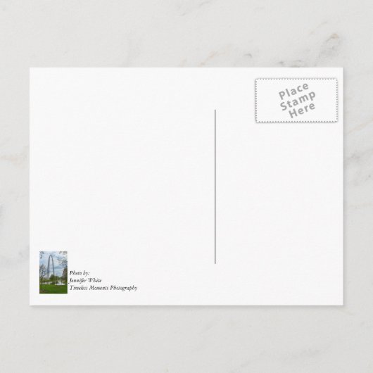 Arch from the Park Briefkaart (Achterkant)