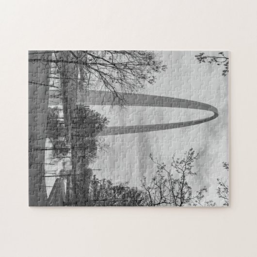 Arch from the Park Grayscale Legpuzzel (Horizontaal)