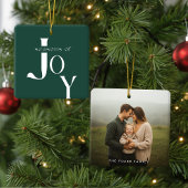 Arch Geometric Green Photo Christmas Keramisch Ornament