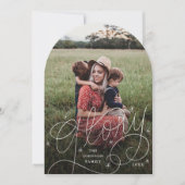 Arch Glory Hand-Lettering Vakantiefotokaart Kaart (Voorkant)