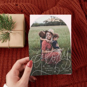 Arch Glory Hand-Lettering Vakantiefotokaart Kaart