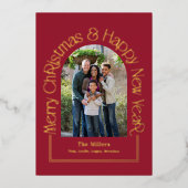 Arch Groet REAL FOLIE Kerstmis Vakantie Kaart (Voorkant)