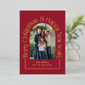 Arch Groet REAL FOLIE Kerstmis Vakantie Kaart (Staand Voorkant)