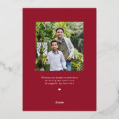 Arch Groet REAL FOLIE Kerstmis Vakantie Kaart (Achterkant)