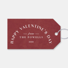 Arch Heart Valentijnsdag Foto Gift Label - Currant Cadeaulabel