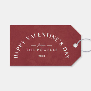 Arch Heart Valentijnsdag Foto Gift Label - Currant Cadeaulabel