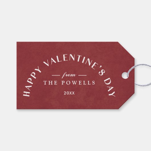 Arch Heart Valentijnsdag Foto Gift Label - Currant Cadeaulabel