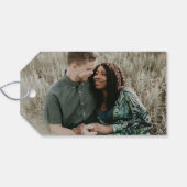 Arch Heart Valentijnsdag Foto Gift Label - Peach Cadeaulabel (Achterkant Horizontaal)