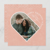 Arch Heart Valentijnsdag Fotokaart - Perzikfoto Kaart (Voorkant / Achterkant)