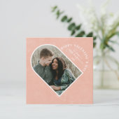 Arch Heart Valentijnsdag Fotokaart - Perzikfoto Kaart (Staand voorkant)