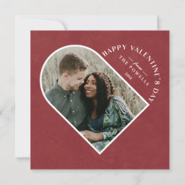 Arch Heart Valentijnsdag Photo Card - Currant Kaart