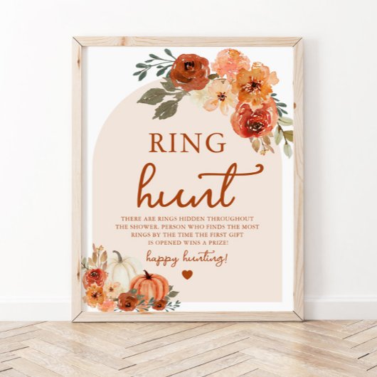 Arch Herfst Boho pompoenring Hunt Vrijgezellenfees Poster