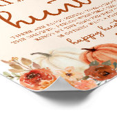 Arch Herfst Boho pompoenring Hunt Vrijgezellenfees Poster (Hoek)