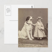 Arch Hertogin Marie-Valerie, dochter Sisi met hond Briefkaart (Voorkant / Achterkant)