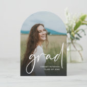 Arch High School foto afstuderen aankondigingen (Staand voorkant)