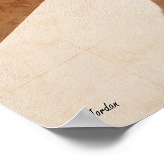 Arch in Jordanië Poster (Hoek)