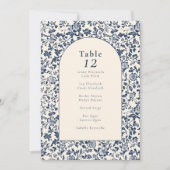  arch ingewikkelde bloemtafel zitkaart kaart (Voorkant)